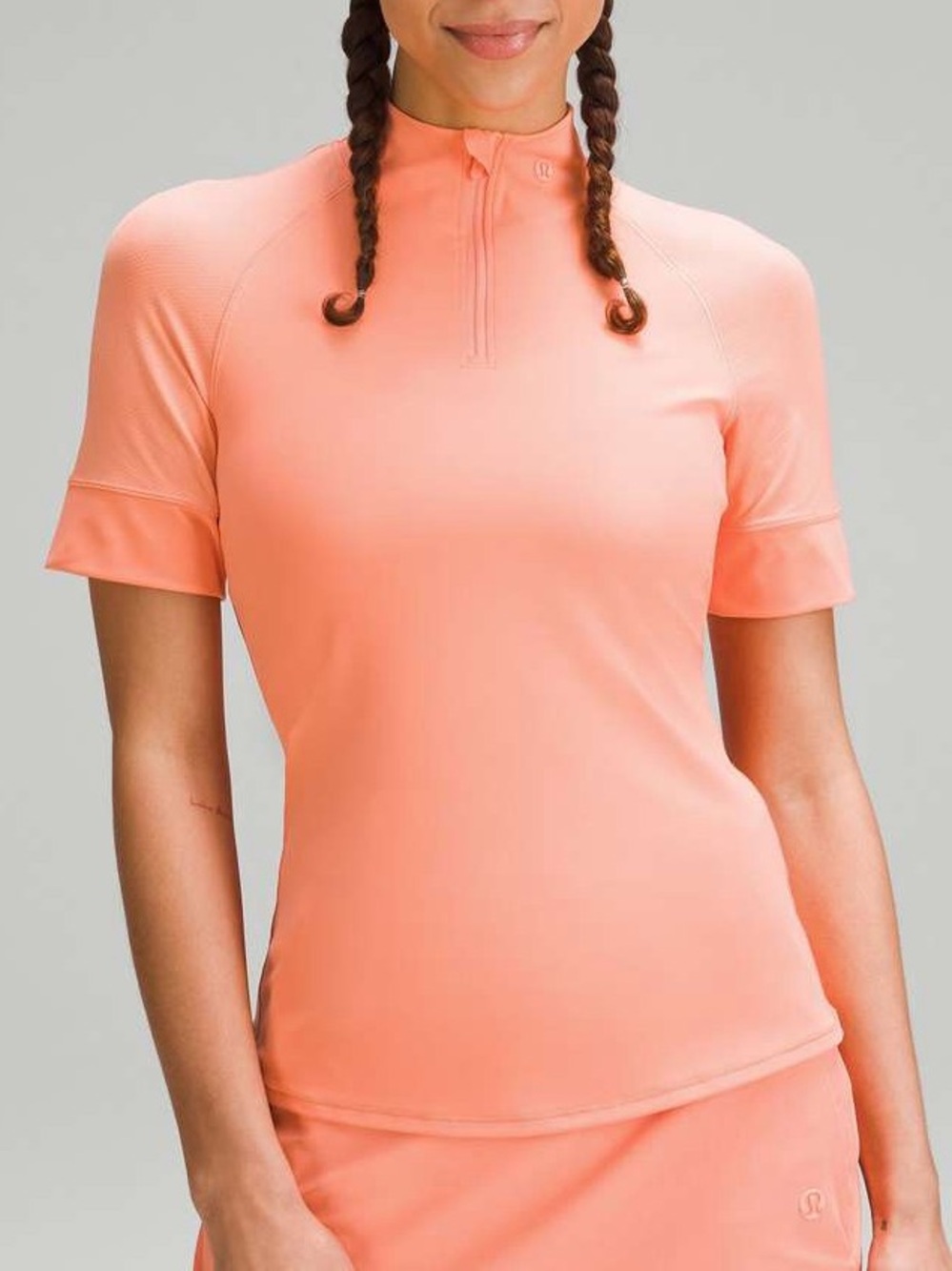 Lululemon Nulux Half-Zip Golf Short-Sleeve Shirt Size 8